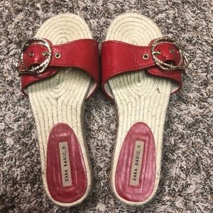 Zara Red and Gold sandals